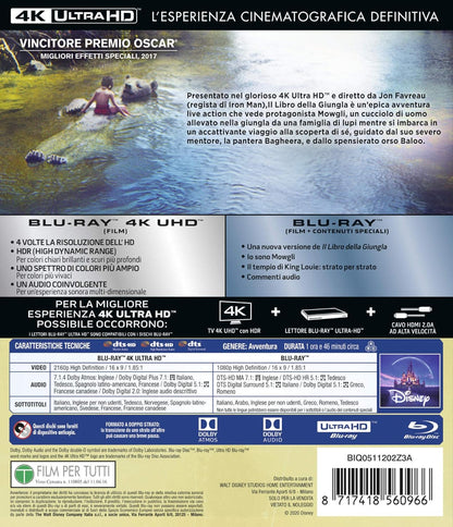 Libro Della Giungla 4K Ultra-HD (2 Blu-Ray)