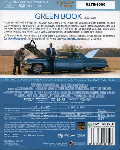Green Book "Oscar Cult" Combo (Br+Dv) Ltd Ocard Numerata Card Numerata