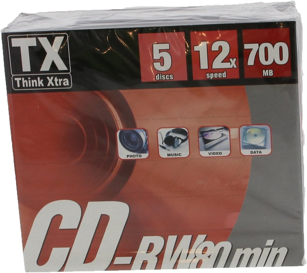 Pack De 5 Cdw Tx 80 Min Vitesse 12X