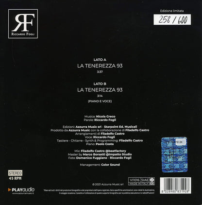 La Tenerezza 93 Red Limited Edt.