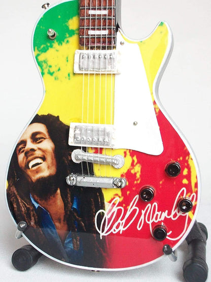 Mini Chitarra Da Collezione Replica In Legno - Bob Marley