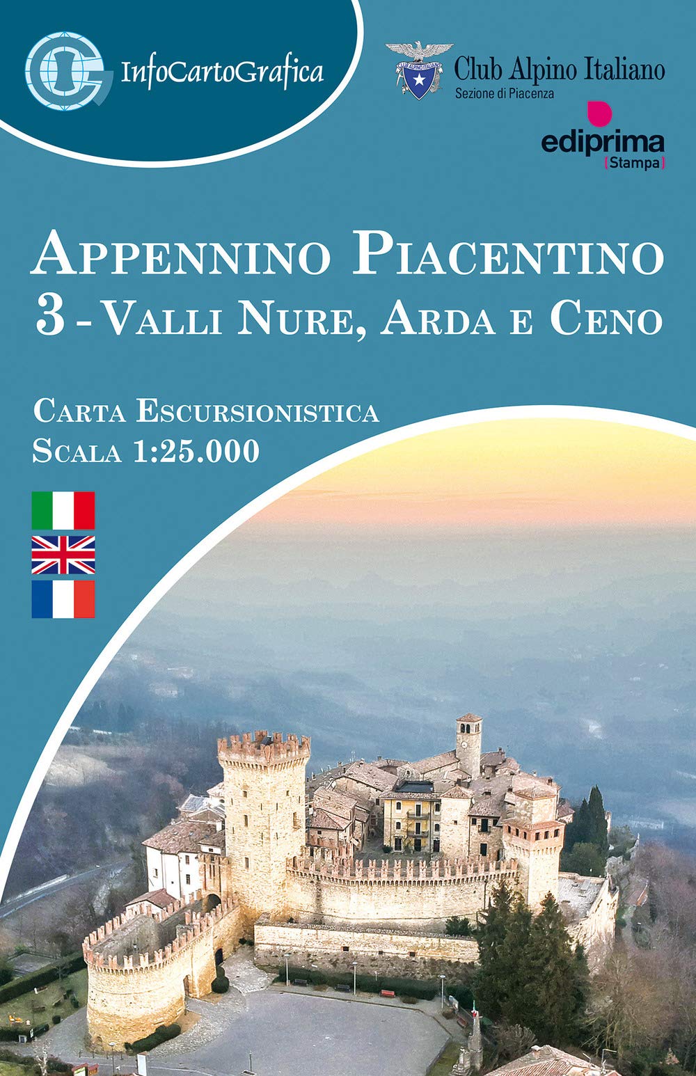 Appennino piacentino. Carta escursionistica 1:25.000. Ediz. italiana, inglese e francese. Con piccola guida. Valli Nure, Arda e Ceno (Vol. 3