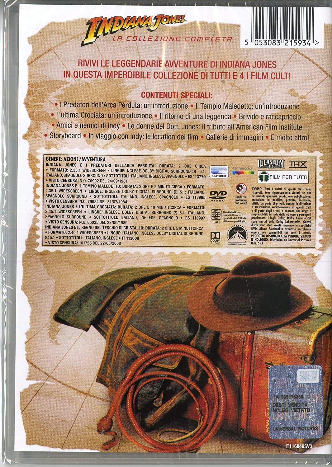 Indiana Jones - la Collezione Completa