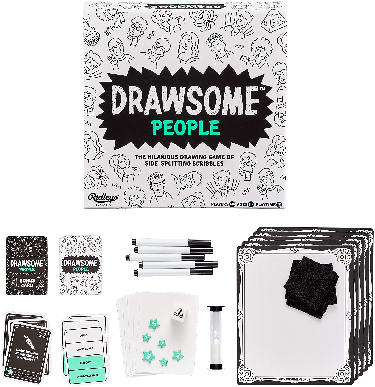 Ridley's Games GME048 Drawsome People Board Game, Multi