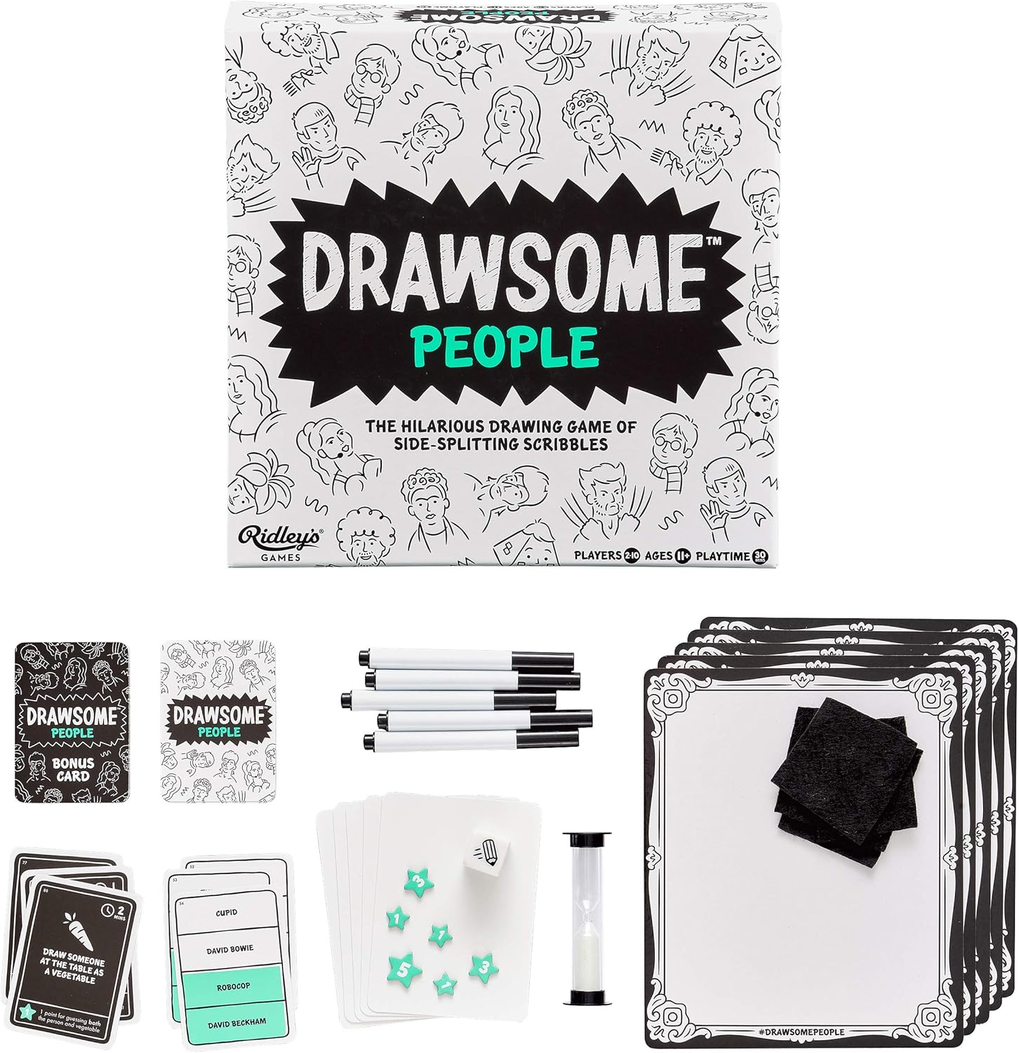 Ridley's Games GME048 Drawsome People Board Game, Multi