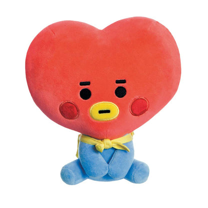 AURORA, 61368, BT21 Official Merchandise, Baby TATA Sitting Doll 8In, Soft Toy, Blue & Red