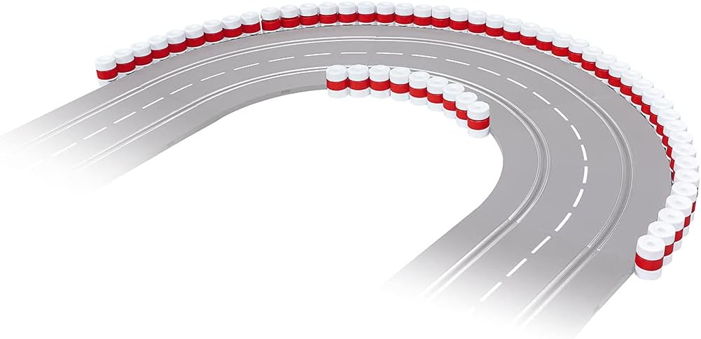 Carrera 20021130 Tire Wall (6x 9Lx3H stacks + fittings) Slot Car Racing Accessory