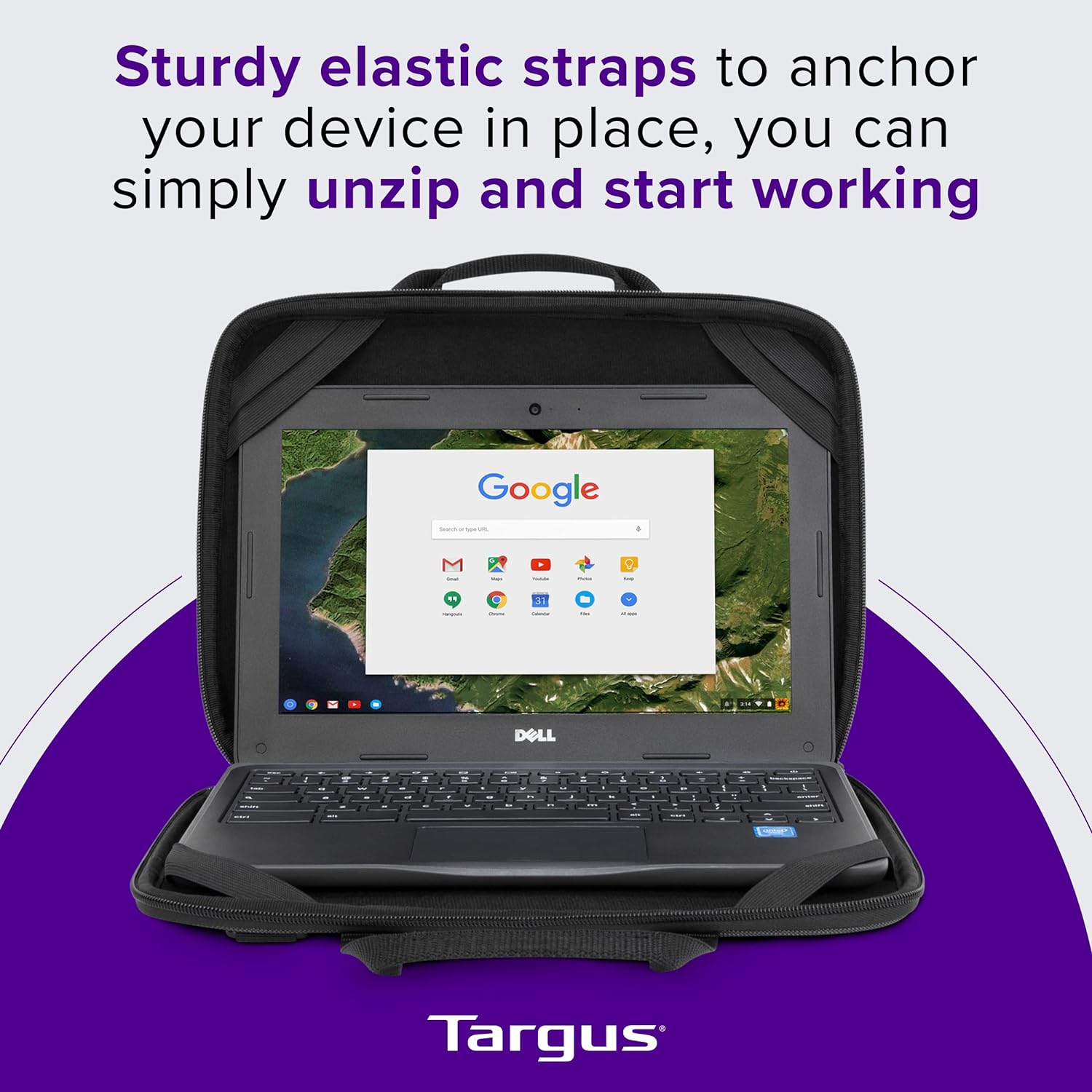 Targus Work-In Essentials Case For Chromebook 13-14-Inch, Black/Grey (TED007GL