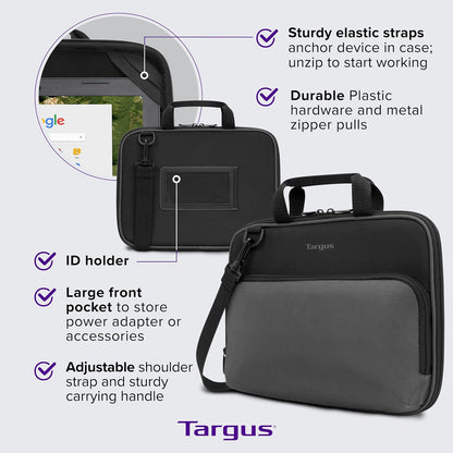 Targus Work-In Essentials Case For Chromebook 13-14-Inch, Black/Grey (TED007GL