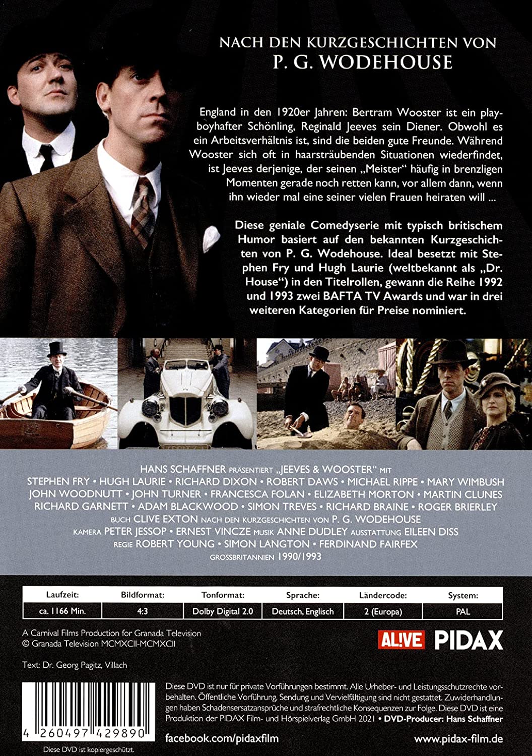 Jeeves & Wooster - Herr & Meister / Die komplette 23-teilige preisgekrönte Kult-Serie (Pidax Serien-Klassiker)