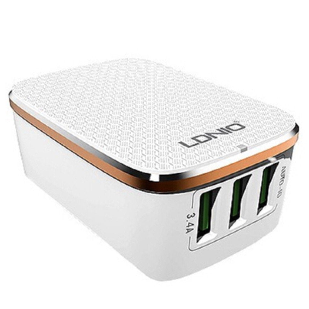 LDNIO 3 USB travel CHARGER 3.0 QUALCOMM