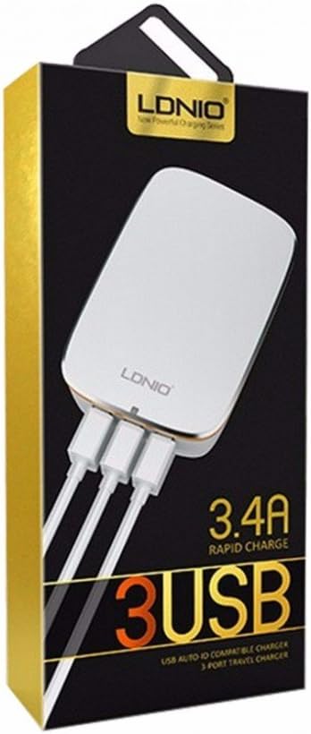LDNIO 3 USB travel CHARGER 3.0 QUALCOMM