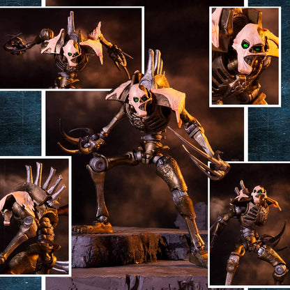 McFarlane Toys, Warhammer 40000 Necron Flayed One Action Figure with 22 Moving Parts, Collectible Warhammer Figure with collectors stand base – Ages 12+