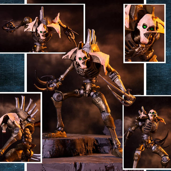 McFarlane Toys, Warhammer 40000 Necron Flayed One Action Figure with 22 Moving Parts, Collectible Warhammer Figure with collectors stand base – Ages 12+