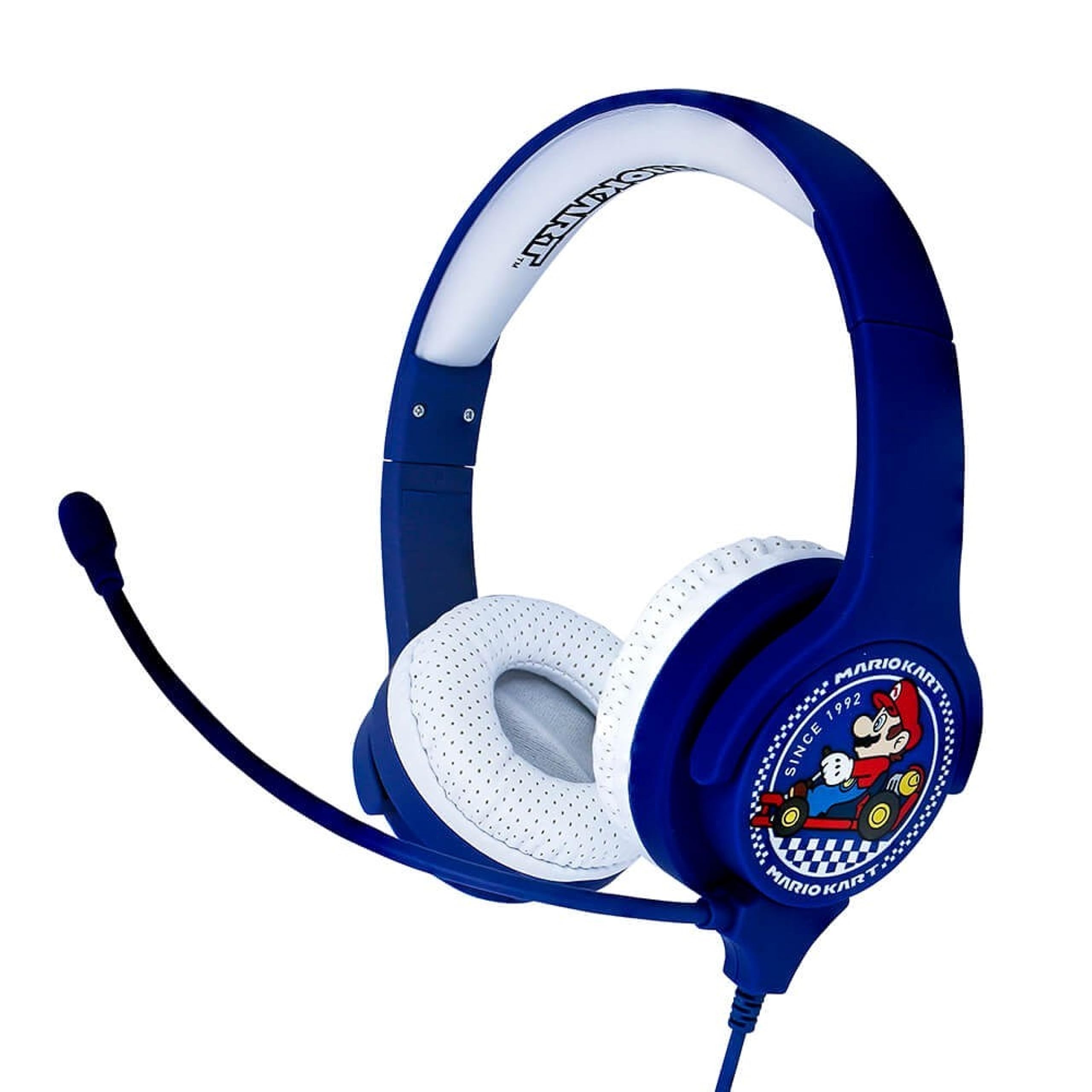 OTL Technologies Mario Kart interaktiver Kopfhörer, mit Mikorfon & Kabel, für Kinder (offizielles Lizenzprodukt), MK0819, Kinder (größenverstellbar