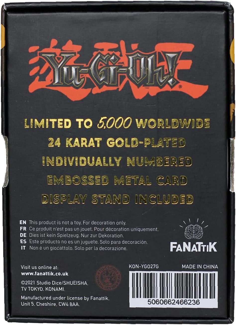 Yu-Gi-Oh! Limited Edition 24k Gold Plated Kuriboh Metal Card