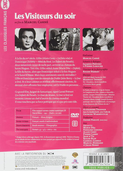 Visiteurs du soir - DVD