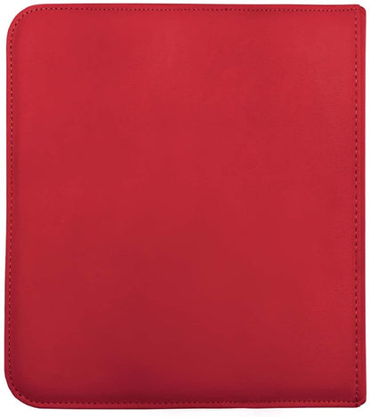 Ultra Pro E-15743 Ultra Pro-12 Pocket Zippered Pro Binder-Red, Medium