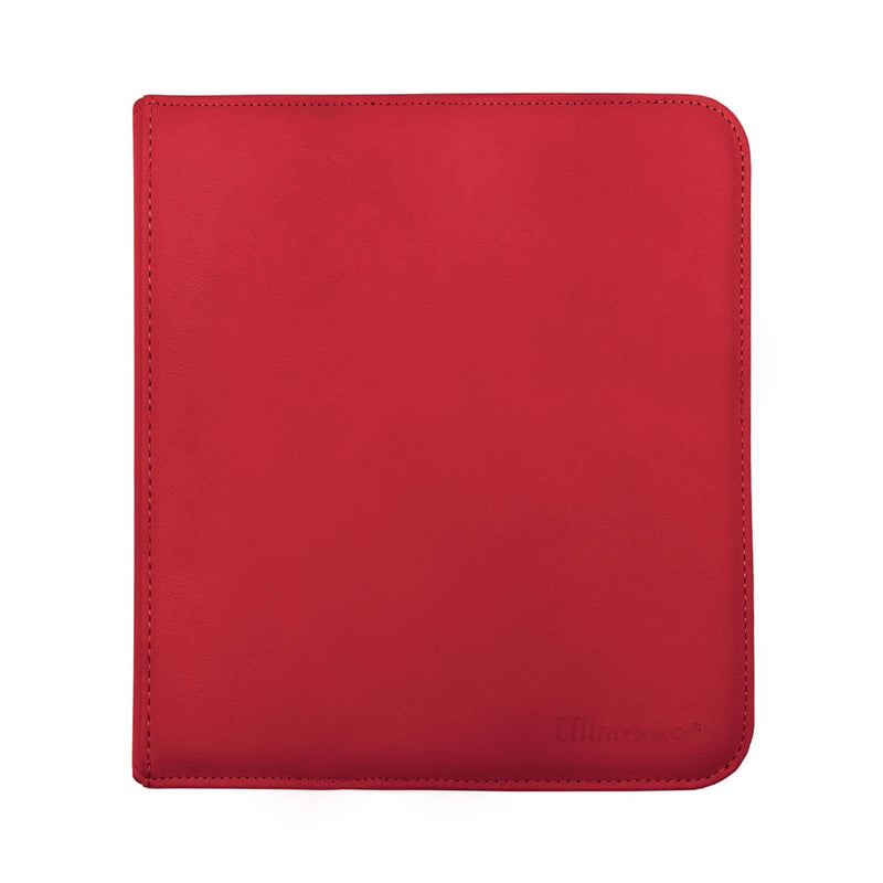 Ultra Pro E-15743 Ultra Pro-12 Pocket Zippered Pro Binder-Red, Medium