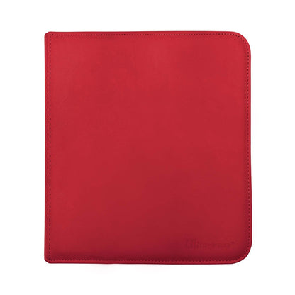 Ultra Pro E-15743 Ultra Pro-12 Pocket Zippered Pro Binder-Red, Medium