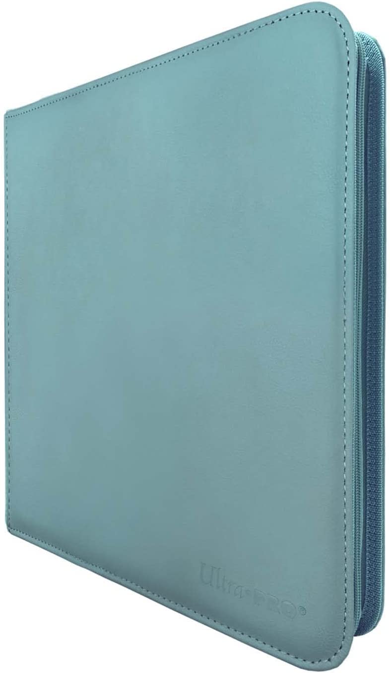Ultra Pro E-15744 Ultra Pro-12 Pocket Zippered Pro Binder-Light Blue, Medium