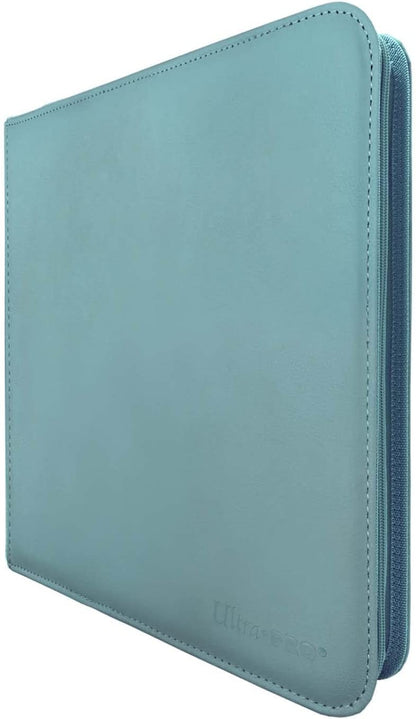 Ultra Pro E-15744 Ultra Pro-12 Pocket Zippered Pro Binder-Light Blue, Medium