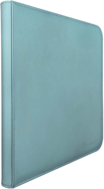 Ultra Pro E-15744 Ultra Pro-12 Pocket Zippered Pro Binder-Light Blue, Medium