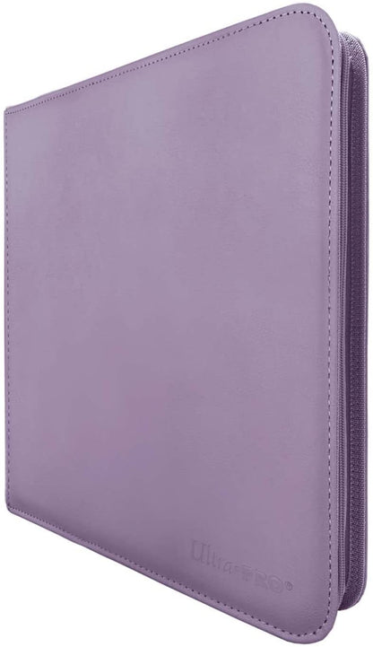 Ultra Pro E-15742 Ultra Pro-12 Pocket Zippered Pro Binder-Purple, Black, Medium
