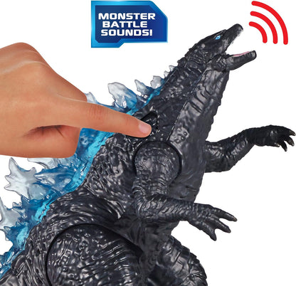 MonsterVerse Godzilla vs Kong Collectable 7 Inch Deluxe, Highly Detailed and Sculpted Articulated Godzilla Action Figure, With Monster Battle Sounds, Suitable for Ages 4 Years+