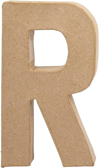 Create Crafts 26617 Creativ 20.5 cm 1-Piece Papier Mache Letter R, Beige