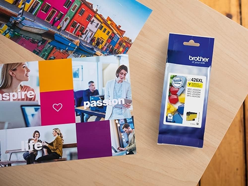 BROTHER LC-426XLY Inkjet Cartridge, Yellow, Single Pack, High Yield, includes 1 x Inkjet Cartridge, Genuine Supplies