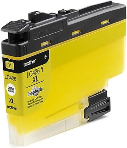 BROTHER LC-426XLY Inkjet Cartridge, Yellow, Single Pack, High Yield, includes 1 x Inkjet Cartridge, Genuine Supplies