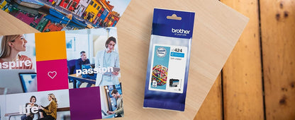 Brother LC-424C Inkjet Cartridge, Cyan, Single Pack, Standard Yield, includes 1 x Inkjet Cartridge, Brother Genuine Supplies