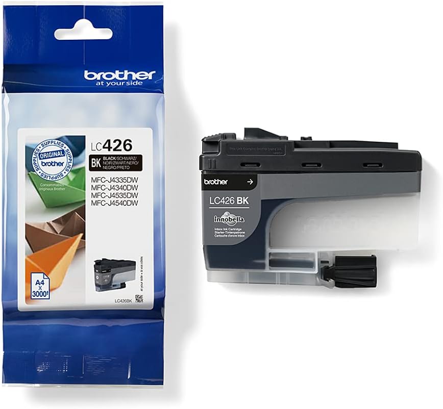 Brother LC-426BK Inkjet Cartridge, Black, Single Pack, Standard Yield, includes 1 x Inkjet Cartridge, Brother Genuine Supplies