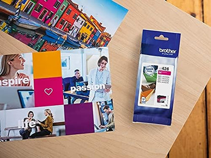 BROTHER LC-426M Inkjet Cartridge, Magenta, Single Pack, Standard Yield, includes 1 x Inkjet Cartridge, Genuine Supplies