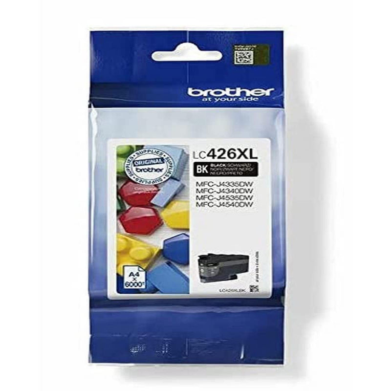 BROTHER LC-426XLBK Inkjet Cartridge, Black, Single Pack, High Yield, includes 1 x Inkjet Cartridge, Genuine Supplies