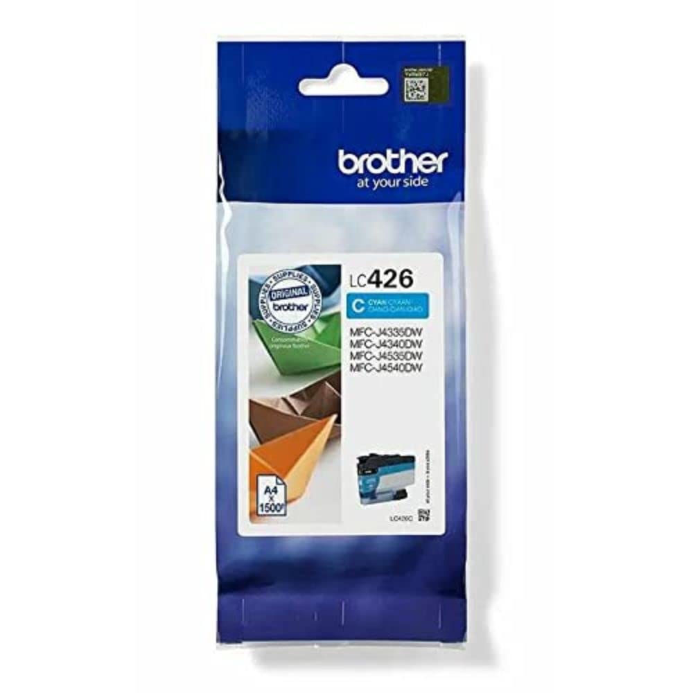 BROTHER LC-426C Inkjet Cartridge, Cyan, Single Pack, Standard Yield, includes 1 x Inkjet Cartridge, Genuine Supplies