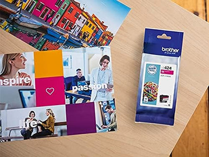 Brother LC-424M Inkjet Cartridge, Magenta, Single Pack, Standard Yield, includes 1 x Inkjet Cartridge, Brother Genuine Supplies