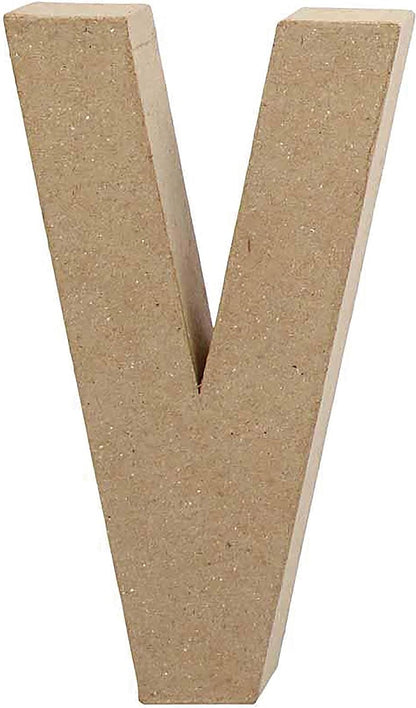 Creativ Pappmaché-Zahl, 20 cm, 1 Stück, beige