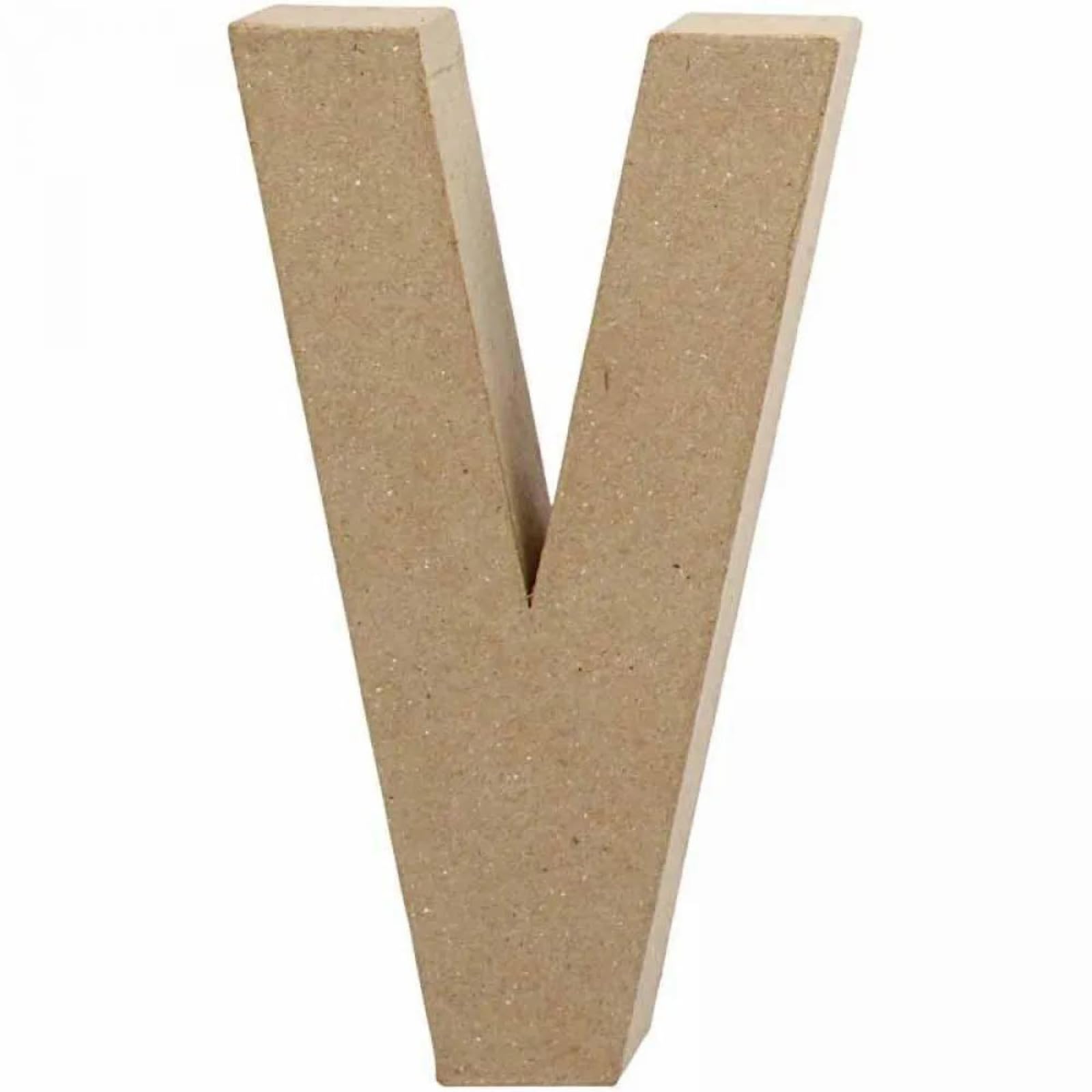 Creativ Pappmaché-Zahl, 20 cm, 1 Stück, beige