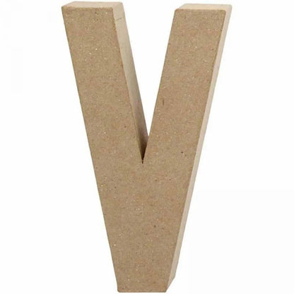 Creativ Pappmaché-Zahl, 20 cm, 1 Stück, beige