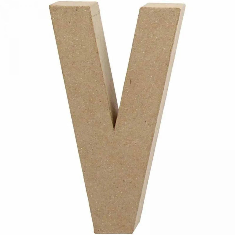 Creativ Pappmaché-Zahl, 20 cm, 1 Stück, beige