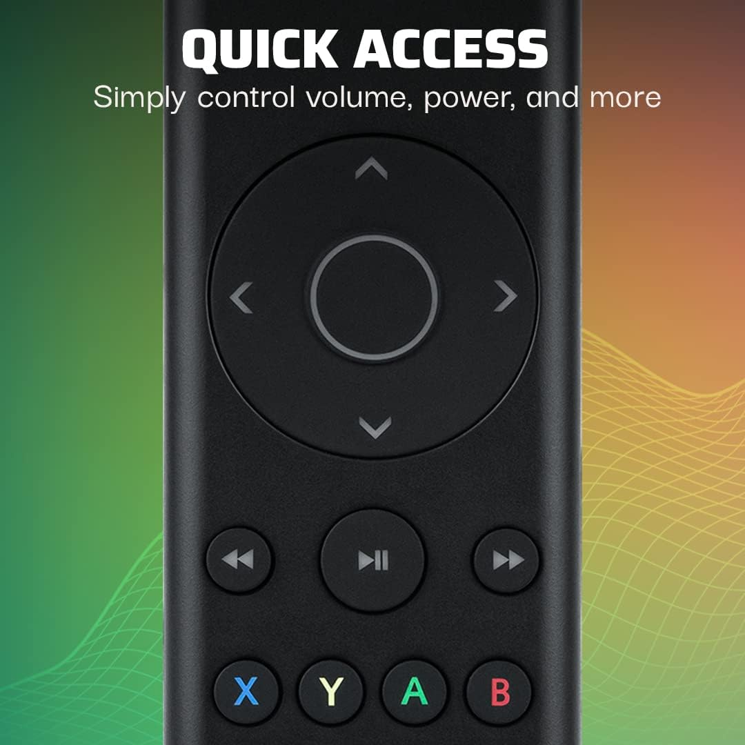 PDP Universal Gaming Media TV Remote Control for Xbox Series X|S, Xbox One, Officially Licensed for Microsoft Xbox, Motion Activated Backlight, Compact Navigation Toggle, Battery Optimized