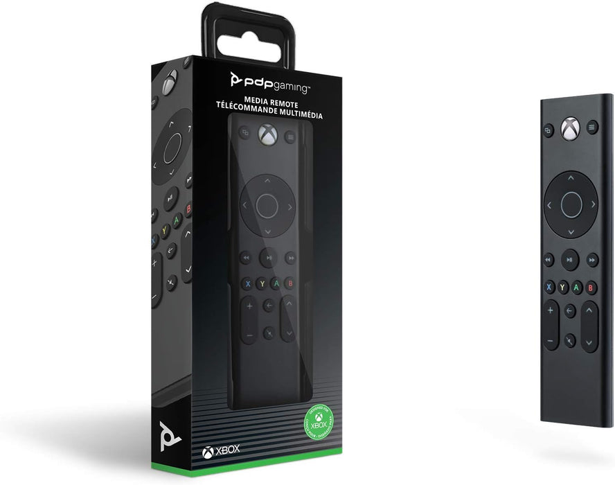 PDP Universal Gaming Media TV Remote Control for Xbox Series X|S, Xbox One, Officially Licensed for Microsoft Xbox, Motion Activated Backlight, Compact Navigation Toggle, Battery Optimized