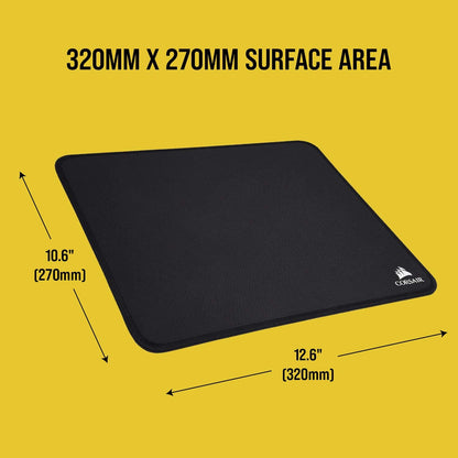 Corsair MM350 Champion Series, Medium Premium Anti-Fray Cloth Performance Gaming Mouse Mat, Black Medium MM350 Champion