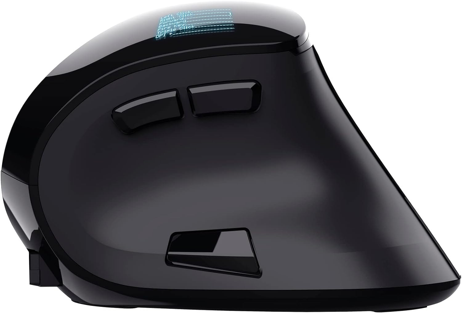 Trust Mouse Wireless Ergonomico Ricaricabile, Nero, One Size Verticale wireless ricaricabile Single