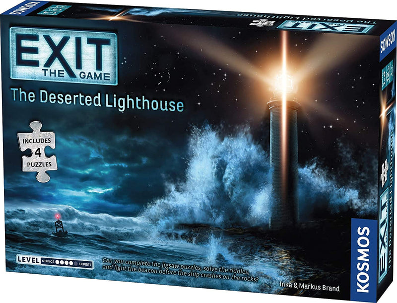Thames & Kosmos - EXIT: The Deserted Lighthouse Jigsaw Puzzle – Level: 4/5 - Unique Escape Room Game - 1–4 Players - Puzzle Solving Strategy Board Games for Adults & Kids, Ages 12+ - 692878