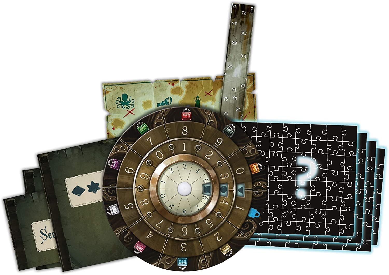 Thames & Kosmos - EXIT: The Deserted Lighthouse Jigsaw Puzzle – Level: 4/5 - Unique Escape Room Game - 1–4 Players - Puzzle Solving Strategy Board Games for Adults & Kids, Ages 12+ - 692878