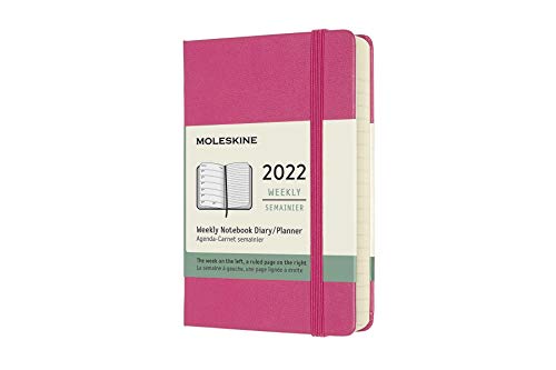 Moleskine Weekly Pocket Diary Pink 2022