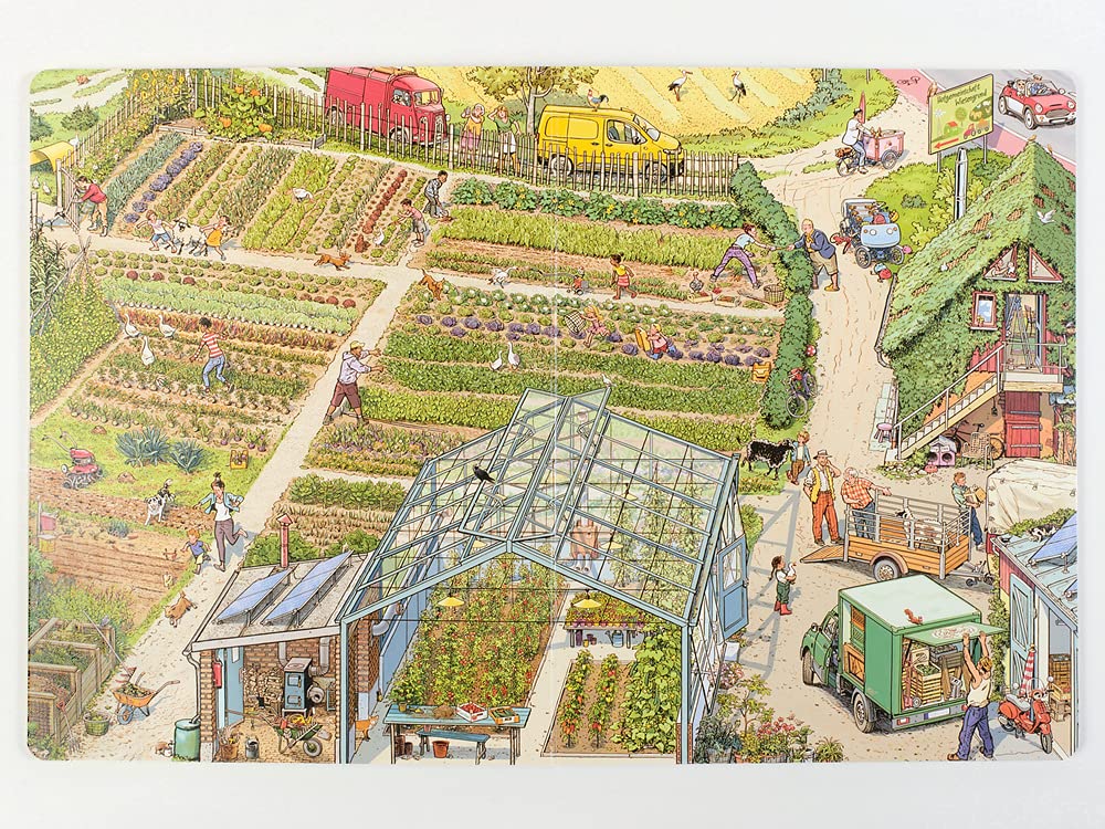Auf zum Markt!: Eine Wimmelbilder-Geschichte. Vierfarbiges Pappbilderbuch